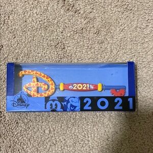 Disney 2021 Collectible Key - Red and Yellow